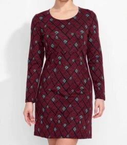 Bedrukte Rechte Jurk WABI -VivaMode Winkel 04d364cdea1d45de8841e87cdacc9eb7