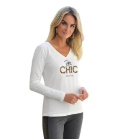 VERY CHIC Modal Tshirt Met Lange Mouwen