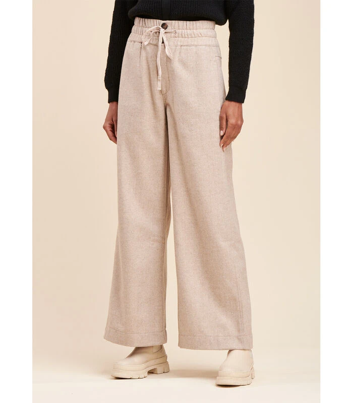 Gemengde Wollen Spanten Broek 4 Gemengde Wollen Spanten Broek - Afbeelding 2