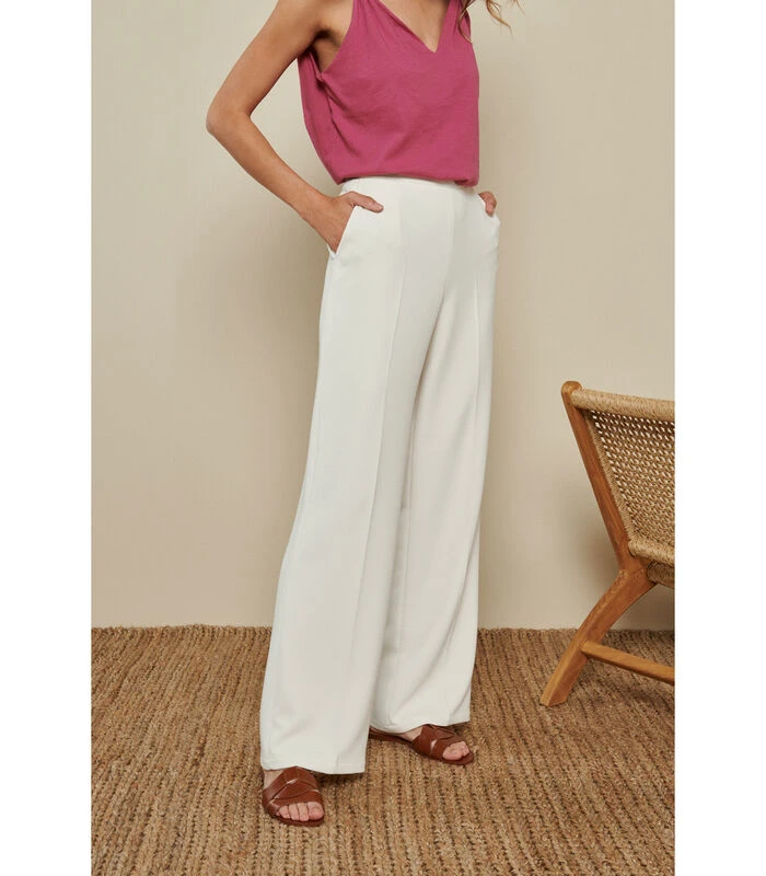 Wijde Broek In Off White 3 Wijde Broek In Off White