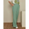 Wijde Broek In Muntgroen -VivaMode Winkel 08c44cb142bb44dc9dbba4504a57b81a