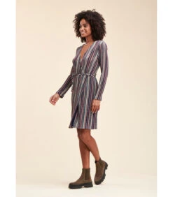 Overslagjurk Met Meerkleurige Strepen 9 Overslagjurk Met Meerkleurige Strepen -VivaMode Winkel 09d6b5f4b5044ced8050543820a4598d