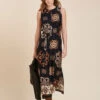 Maxi-jurk Met Etnische Print Op Basis -VivaMode Winkel 0c9f46e55f834a259072a02bb619ad8c