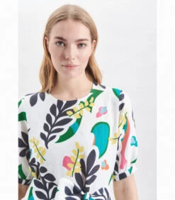 Seidensticker Jurk Bloemen Korte Mouwen Ronde Hals 9 Seidensticker Jurk Bloemen Korte Mouwen Ronde Hals -VivaMode Winkel 117b8504200f4ebea25f31cd87805f6f