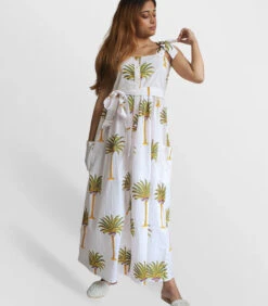 'Palm Bow' Jurk -VivaMode Winkel 130e5a74c20c420b95dcb04323d40baa