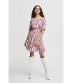 B.young Gesmokte Damesjurk Joella -VivaMode Winkel 14ea4eb0e8bf4aa6b4ac2c621944261c