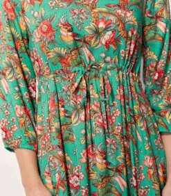 Ecovero Bedrukte Lange Jurk QUIMPUR -VivaMode Winkel 155e36d20e3e4737a94a5b6dea119862