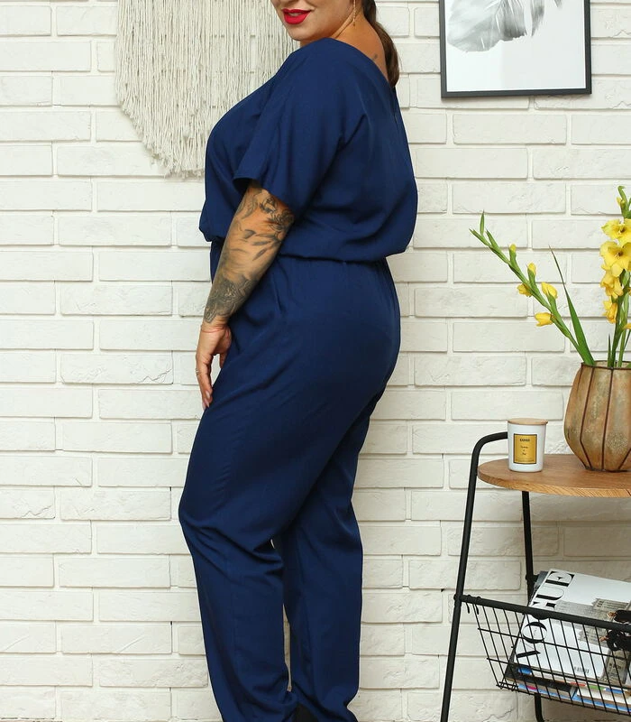 Jumpsuit Met Zakken En Elastische Taille IVANA 4 Jumpsuit Met Zakken En Elastische Taille IVANA - Afbeelding 2