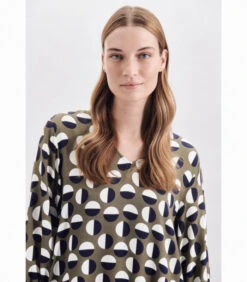 Seidensticker Jurk Stippen 3/4 Mouwen V-Hals 9 Seidensticker Jurk Stippen 3/4 Mouwen V-Hals -VivaMode Winkel 1dd39c59c431417cb559d1baf24884c9