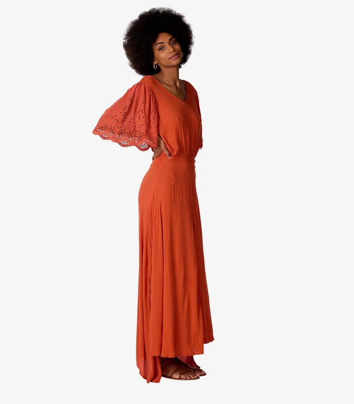 OXBOW Lange Jurk Met Geborduurde Details O1DEAN 6 OXBOW Lange Jurk Met Geborduurde Details O1DEAN - Afbeelding 4