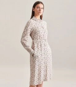 Seidensticker Jurk Print Lange Mouwen Kraag