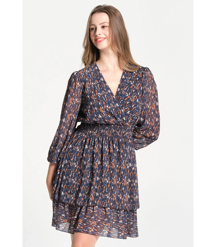 Jurk In V -neck Lange Mouwen 4 Jurk In V -neck Lange Mouwen - Afbeelding 2