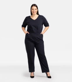 Unieke Jumpsuit Met Een Zilveren Streep MIRKA