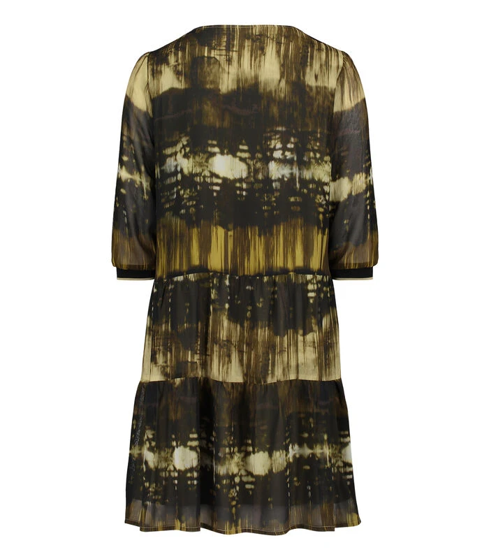 Betty Barclay Chiffon Jurk 3/4e-mouwen 6 Betty Barclay Chiffon Jurk 3/4e-mouwen - Afbeelding 4