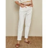 Highwaist Witte Denim Broek -VivaMode Winkel 3092b5c535ff4cef9ca1ae263568e052