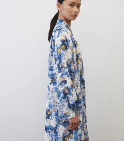 Marc O'Polo Knielange Jurk Met Print Relaxed -VivaMode Winkel 38a25b1cfec64d15afacd453d8655d21