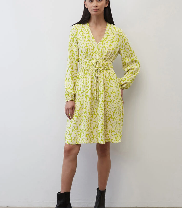 Marc O'Polo Mini-jurk Met V-hals En Print All-over 4 Marc O'Polo Mini-jurk Met V-hals En Print All-over - Afbeelding 2