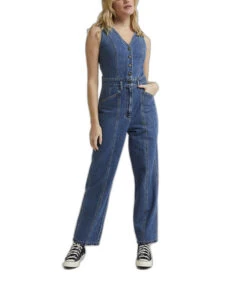 Lee Vrouwen Mouwloze Jumpsuit Unionall Hazy