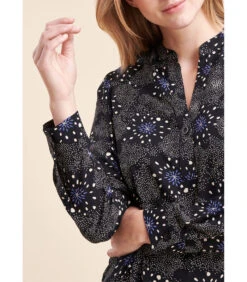 Rechter Korte Jurk Gedrukt In Ecovero ™ Eco -Responsible Viscose -VivaMode Winkel 3ecf85ee10dc4e06b7c1a2516232a353