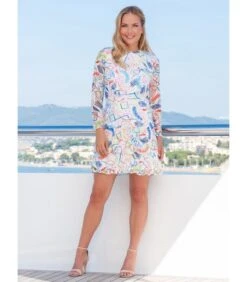 Jurk Met Ruches VICTORIA -VivaMode Winkel 40c2a0574fe14cb9ad46715b57468370