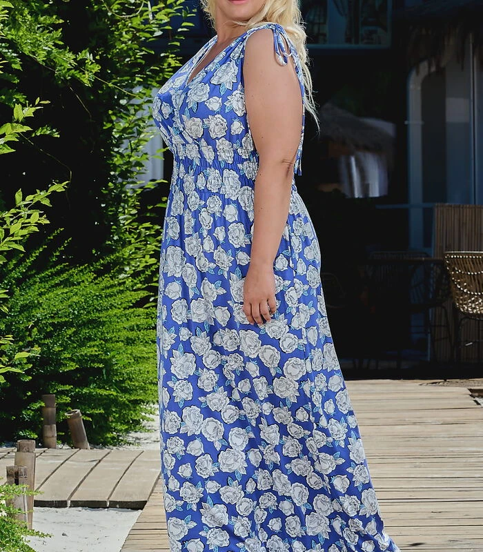 Feestjurk Luchtige Viscose Gebreide FILOMENA 4 Feestjurk Luchtige Viscose Gebreide FILOMENA - Afbeelding 2