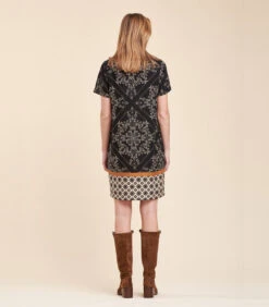 Korte Jurk In Print Met Basis -VivaMode Winkel 441d022225964836bad37e11e07ffd73