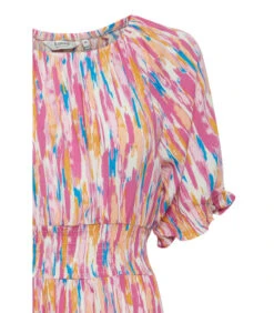 B.young Gesmokte Damesjurk Joella -VivaMode Winkel 47ce28d192dd4ae3a4342816e2d80908