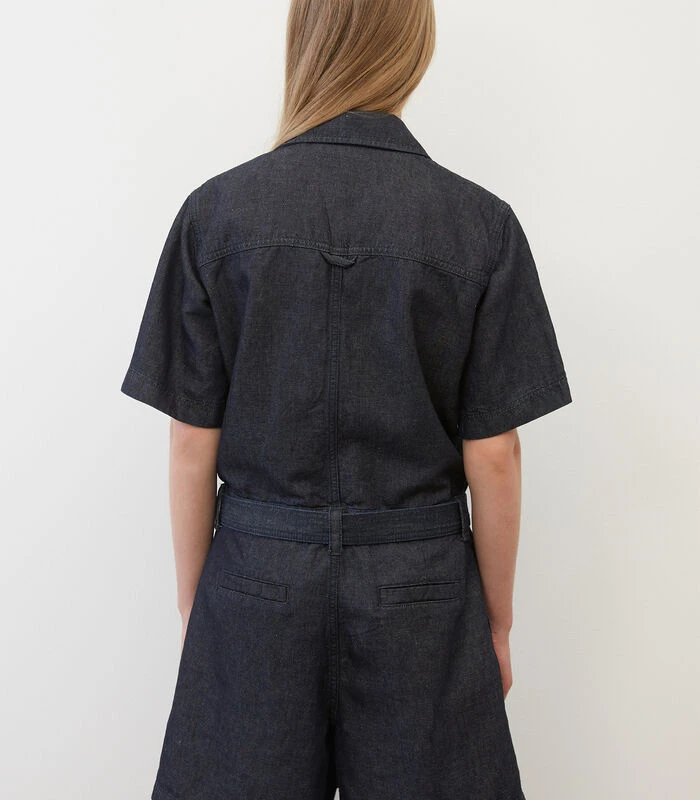 Korte Denim Jumpsuit 5 Korte Denim Jumpsuit - Afbeelding 3