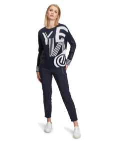 Betty Barclay Stretchbroek Met Elastische Band -VivaMode Winkel 4a83869562d14794b9d6dafd7f3caaf1