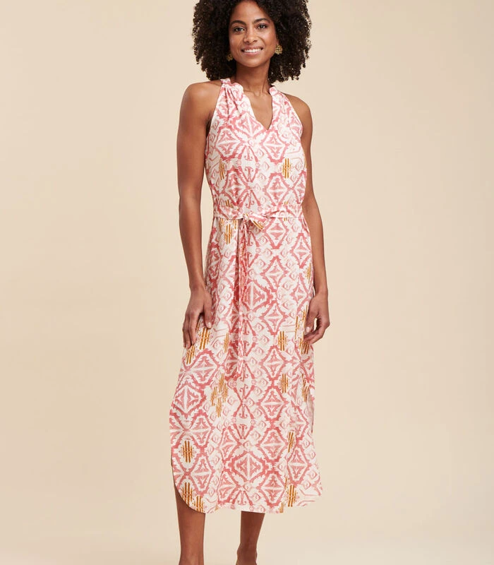 Ecovero™ Bedrukte Viscose Losvallende Maxi-jurk 6 Ecovero™ Bedrukte Viscose Losvallende Maxi-jurk - Afbeelding 4