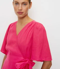 Marc O'Polo Korte Linnen Wikkeljurk 11 Marc O'Polo Korte Linnen Wikkeljurk -VivaMode Winkel 521d84a4c89d48958c25a683cd044bce