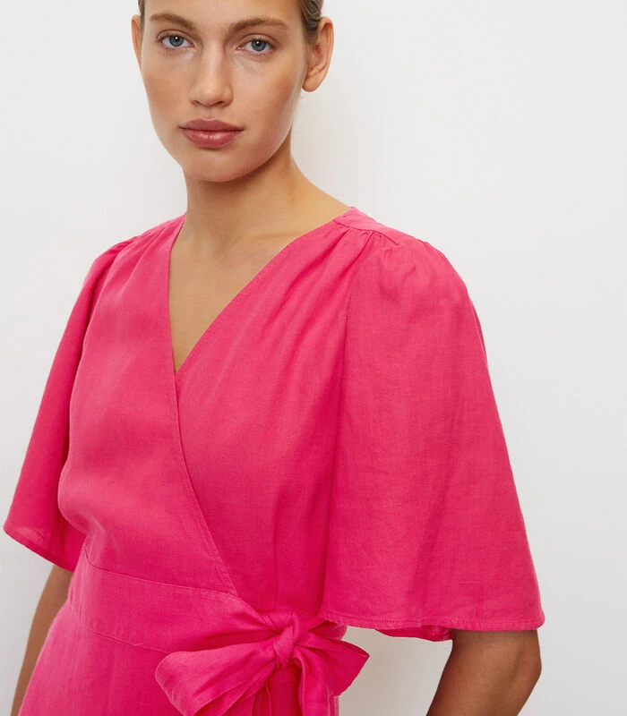 Marc O'Polo Korte Linnen Wikkeljurk 7 Marc O'Polo Korte Linnen Wikkeljurk - Afbeelding 5