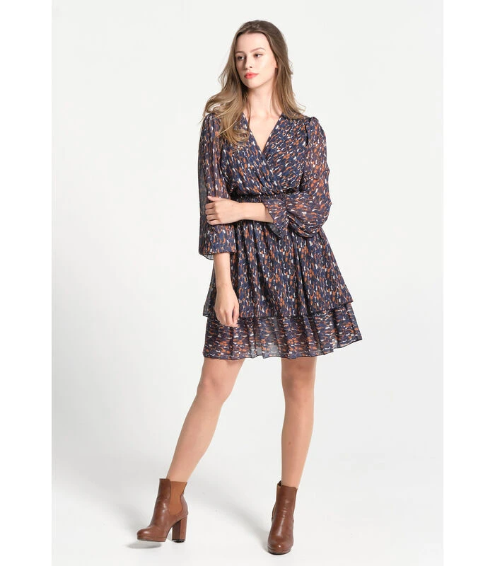 Jurk In V -neck Lange Mouwen 3 Jurk In V -neck Lange Mouwen