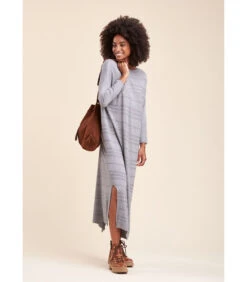 Jurk Van Dun En Soepelvallende Tricot