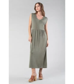 LE TEMPS DES CERISES Lange Jurk Recht NATA