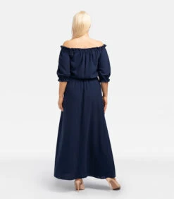 Lange Spaanse Jurk Met Een Uitgesneden ASTRA -VivaMode Winkel 612c65cf06bd4bd480c35fe1e7718f7c