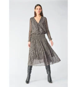 LE TEMPS DES CERISES Lange Jurk Recht BERENI