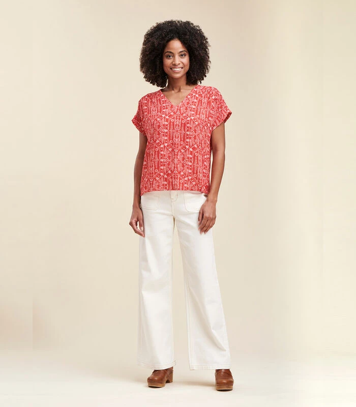 Losse Top Met Print 4 Losse Top Met Print - Afbeelding 2