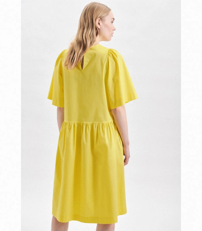 Seidensticker Jurk Uni Korte Mouwen Ronde Hals 4 Seidensticker Jurk Uni Korte Mouwen Ronde Hals - Afbeelding 2