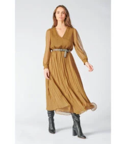 LE TEMPS DES CERISES Lange Jurk Recht TOBY