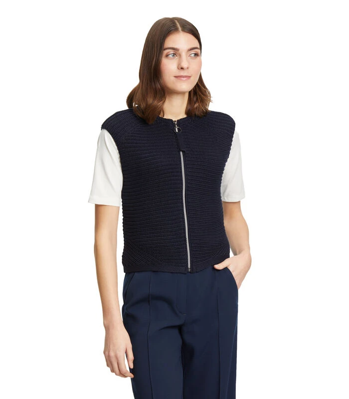 Betty Barclay Grofgebreide Vest Zonder Mouw 3 Betty Barclay Grofgebreide Vest Zonder Mouw