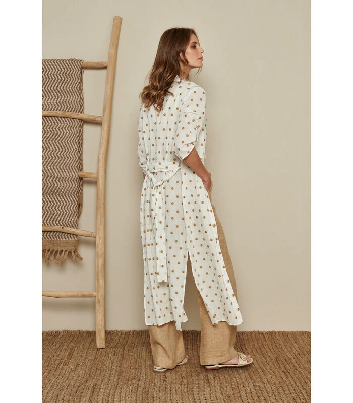 Tuniekjurk Met Ecru En Beige 4 Tuniekjurk Met Ecru En Beige - Afbeelding 2