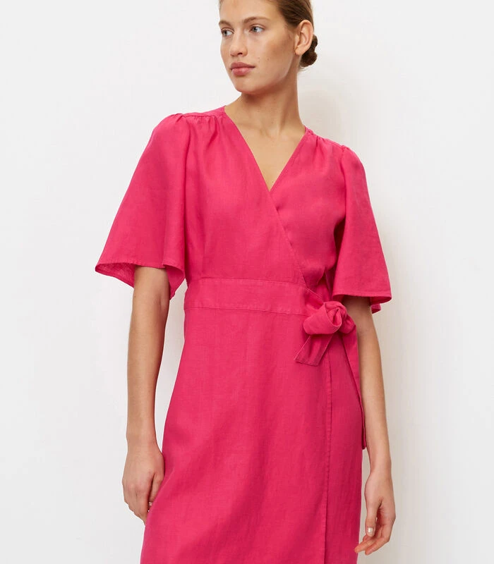 Marc O'Polo Korte Linnen Wikkeljurk 3 Marc O'Polo Korte Linnen Wikkeljurk