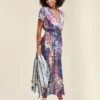 Maxi-jurk Met Bloemenprint -VivaMode Winkel 8277facb94874d498a71a54d7c1ed554