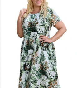 MARIA Wijd Uitlopende Jurk