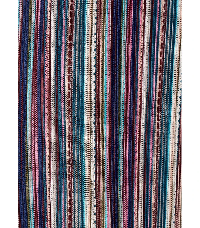 Overslagjurk Met Meerkleurige Strepen 7 Overslagjurk Met Meerkleurige Strepen - Afbeelding 5