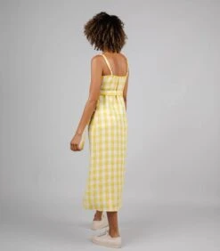 Brava Fabrics Jurk - Geel -VivaMode Winkel 866c21d35b044437abc30b44badcd038