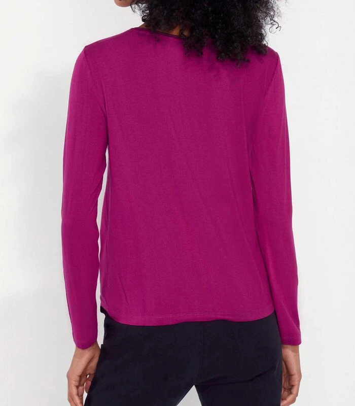 Vloeiend T-shirt Met V-hals JAIPUR 5 Vloeiend T-shirt Met V-hals JAIPUR - Afbeelding 3