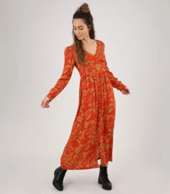 OXBOW Lange Jurk In Viscose Met Print O2DINIA -VivaMode Winkel 879011a5da4a4b76af75ca3d0603bc80