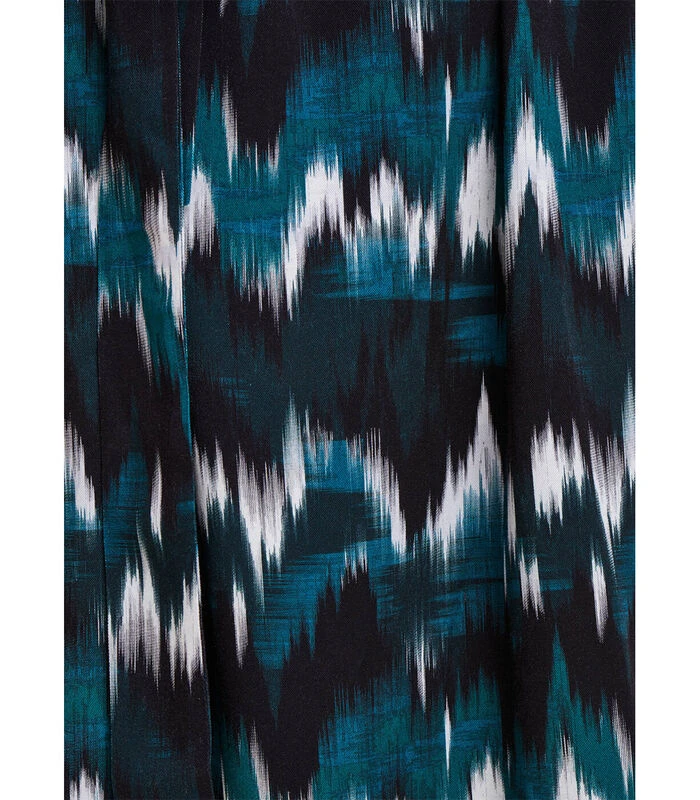 Kort Gedrukte Rechte Gesneden Jurk 7 Kort Gedrukte Rechte Gesneden Jurk - Afbeelding 5